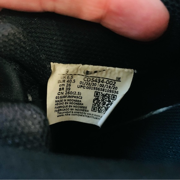 Nike Women's sz 9 Court Vision Low Black Sneaker Style #CD5434002 - Picture 10 of 11